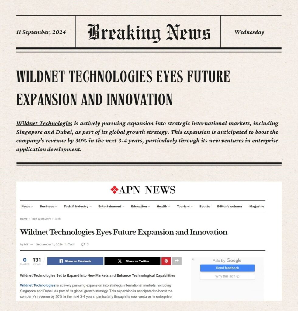 Wildnet Technologies Eyes Future Expansion and Innovation